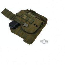 Holster souple Matrix Tactical Dropleg MOLLE Panel w/ Universal MOLLE Holster