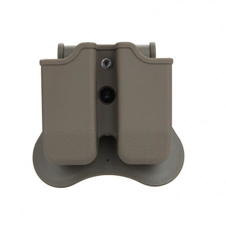 Porte Chargeur Cytac Double Glock FDE