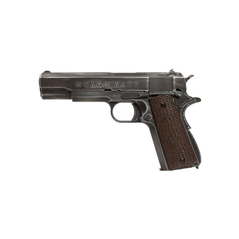 Réplique 1911 Molon Labe Grip marron gaz GBB