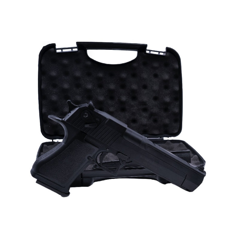 Réplique de poing Desert Eagle .50AE ABS Semi auto GBB Gas /C12 - Avec mallette