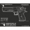 Réplique de poing Desert Eagle .50AE Black blowback
