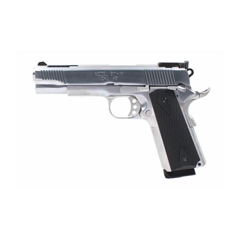 Réplique GBB 1911 NE1201 Chrome full metal gaz 1,0J