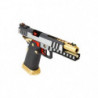 Réplique GBB HX2031 SEMI / FULL AUTO Noir & Chrome gaz 1.0J