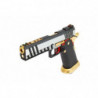 Réplique GBB HX2031 SEMI / FULL AUTO Noir & Chrome gaz 1.0J