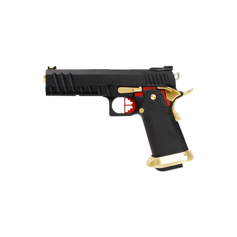 Réplique GBB HX2032 SEMI / FULL AUTO Noir & Or gaz 1.0J
