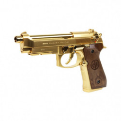 Réplique GBB pistolet GPM92 GP2 gaz 0,9J Or et bois