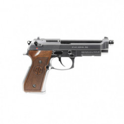 Réplique GBB pistolet GPM92 GP2 gaz 0,9J Silver et bois