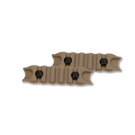 Kit de 2 rails aluminium M-Lok 5 slots