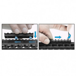 Rail Picatinny aluminium UTG pour garde-main keymod - 8 slots