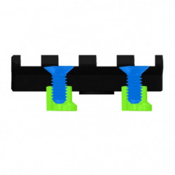 Rail Picatinny aluminium UTG pour garde-main keymod - 8 slots