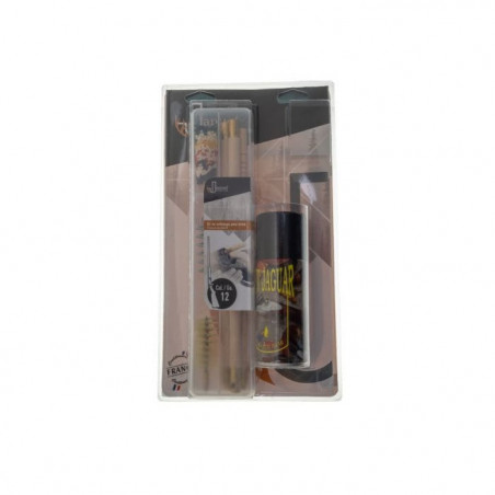 Pack Necessaire De Nettoyage Januel Cal 12 Aerosol Huile Sous Blister