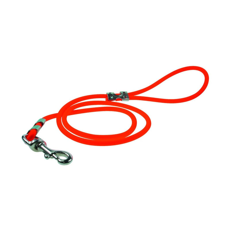 Laisse Biothane Tubulaire Orange - 120 cm