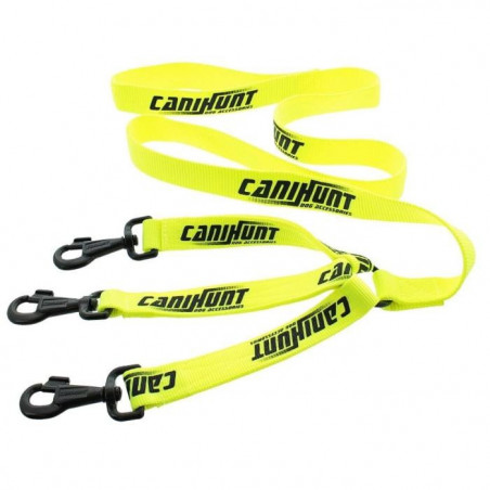 Laisse tripleur plate CaniHunt - 1.50 m