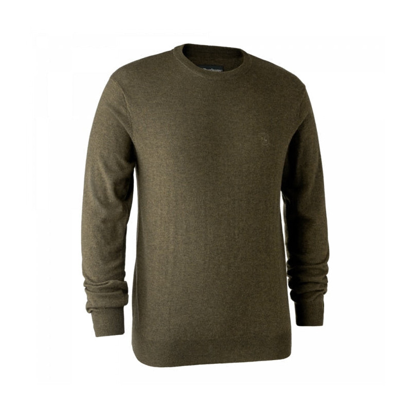 Pull col rond DeerHunter Kingston Merinos