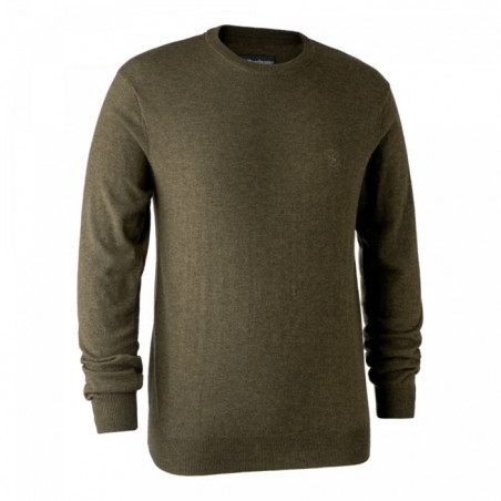 Pull col rond DeerHunter Kingston Merinos