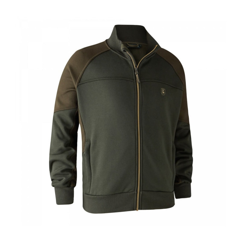 Sweatshirt zippé Rogaland à col côtelé DeerHunter Rogaland Adventure Green