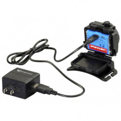 Lampe Frontale Streamlight Double Clutch USB - Avec cordon USB/Transfo - Noir