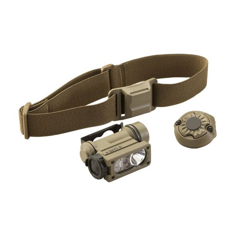 Lampe Streamlight Sidewinder Compact II Clip de Casque Strap Pile CR123 - Blister