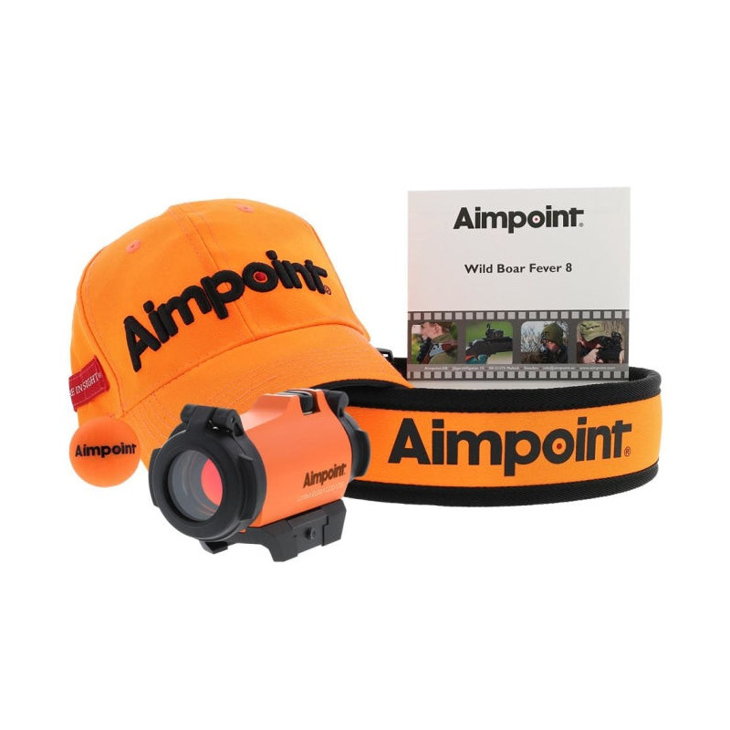 Pack viseur point rouge Aimpoint Micro H2 orange spécial battue 2 MOA