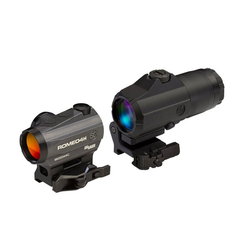 Pack Viseur Point-Rouge Sig Sauer ROMEO4 et Module de Grossissement JULIET4