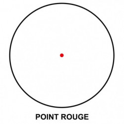 Point rouge tubulaire Microdot Bed4 - Daim. 30 mm