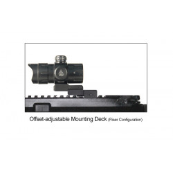 Point rouge tubulaire UTG rouge / Vert 4.2 Ita - Rail 21 mm