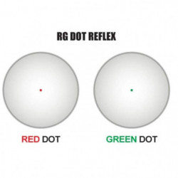 Point rouge tubulaire UTG rouge / Vert 4.2 Ita - Rail 21 mm