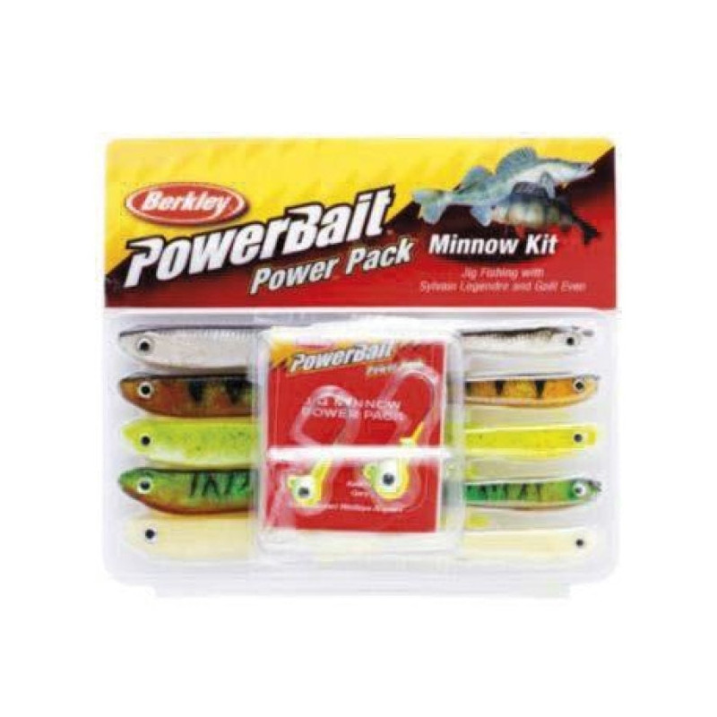 Kit de Leurres Souple Avec Têtes Plombées Berkley Pro Pack Minnow