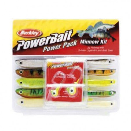 Kit de Leurres Souple Avec Têtes Plombées Berkley Pro Pack Minnow