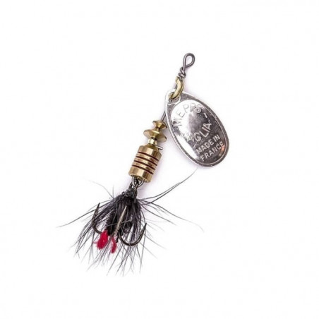 Leurre cuillère tournante Mepps Aglia Argent - Mouche noire