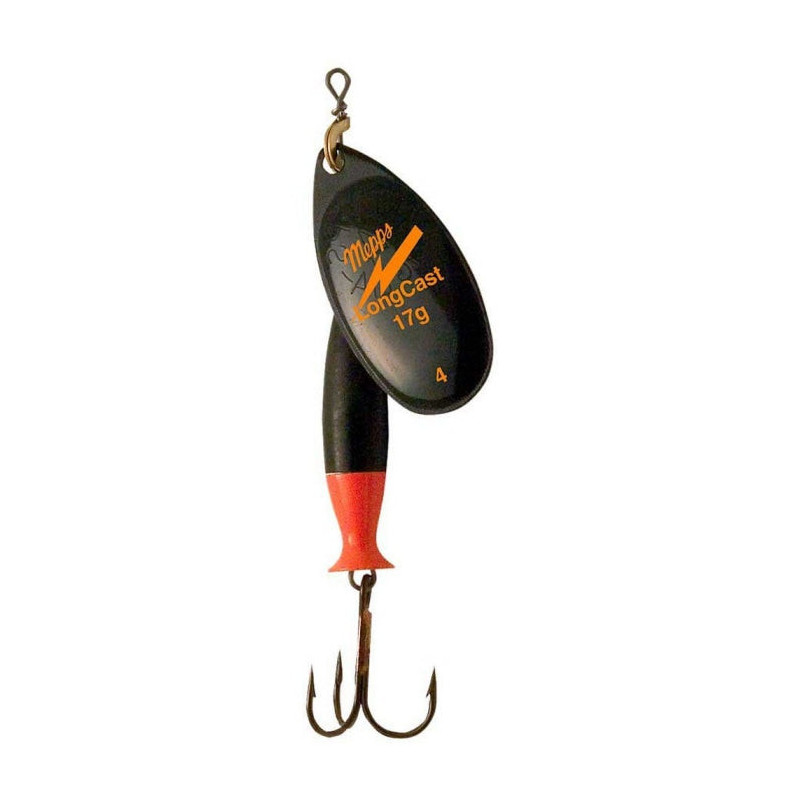 Leurre cuillère tournante Mepps Aglia Longcast - Noir