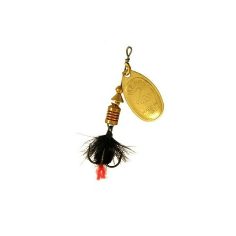 Leurre cuillère tournante Mepps Aglia Or - Mouche noire
