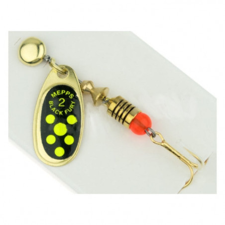 Leurre cuillère tournante Mepps Black Fury Chartreuse - Or