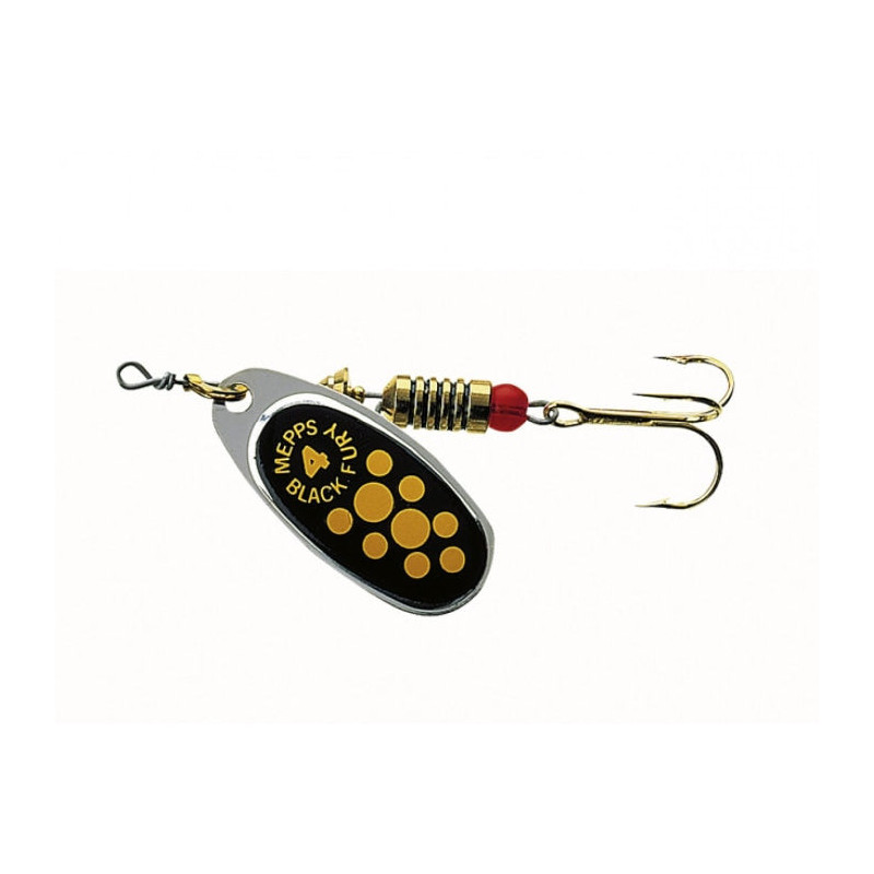 Leurre cuillère tournante Mepps Black Fury Jaune - Argent