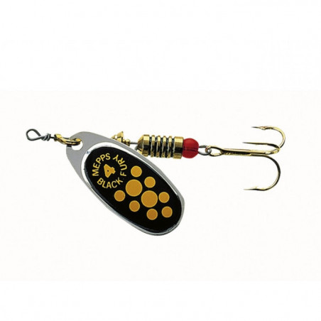 Leurre cuillère tournante Mepps Black Fury Jaune - Argent