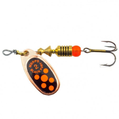 Leurre cuillère tournante Mepps Black Fury Orange - Cuivre