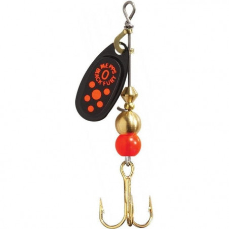 Leurre cuillère tournante Mepps Black Fury Orange - Noir