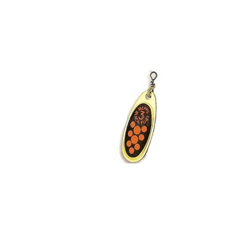Leurre cuillère tournante Mepps Black Fury Orange Mouche - Or