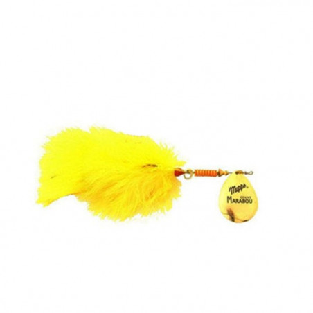 Leurre cuillère tournante Mepps Giant Marabou - Or
