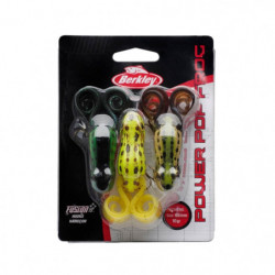 Leurre rigide Berkley Power Pop Frog 3 Pack