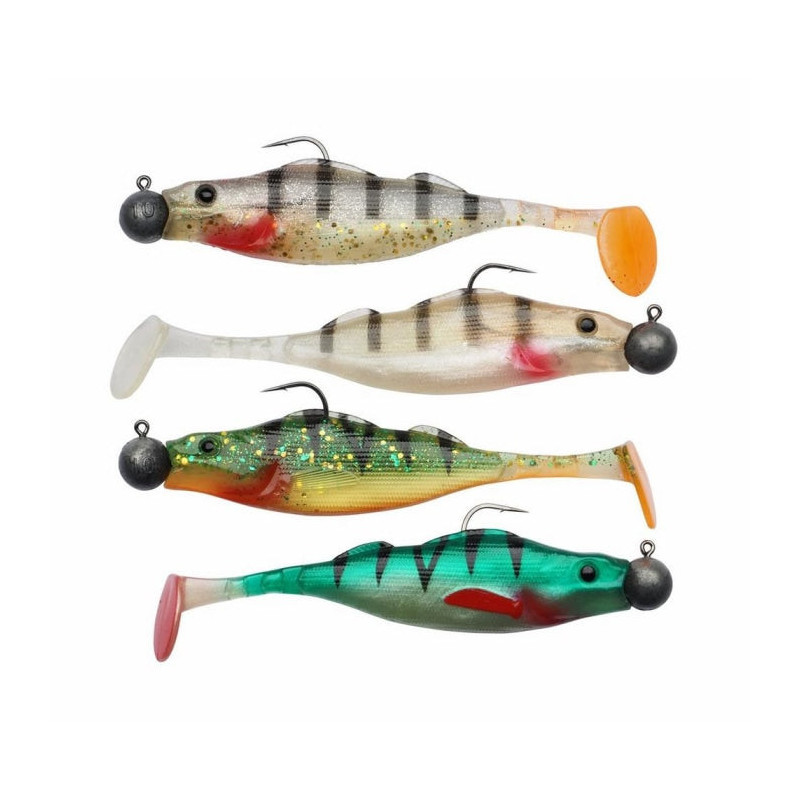 Leurres Berkley Pulse Realistic Perch pré-montés - par 4