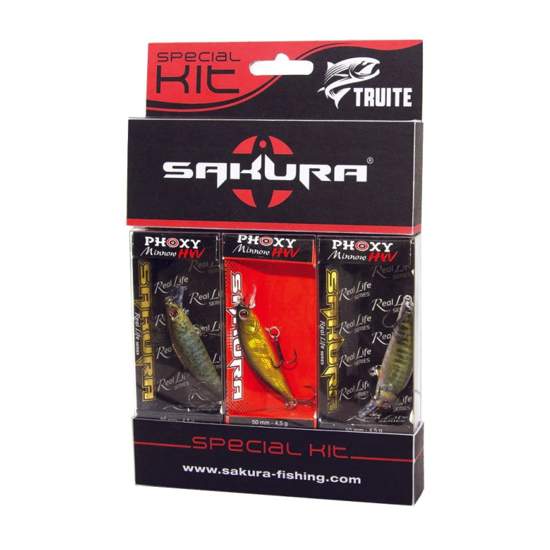 Leurres rigide Sakura Phoxy Minnow Hw - Par 3