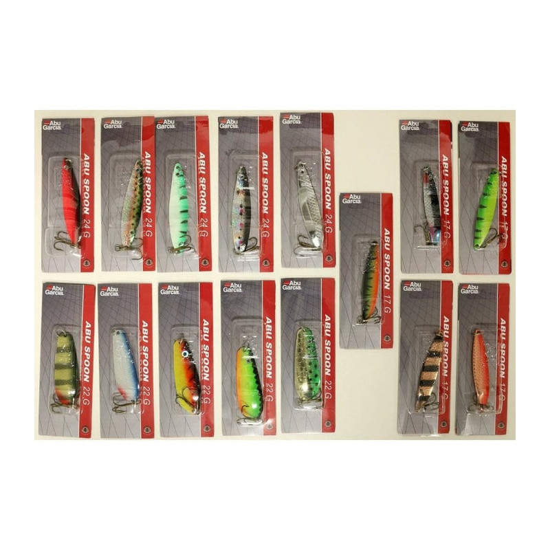 Pack de 150 Leurres Assortis Abu Garcia - Big Spoon
