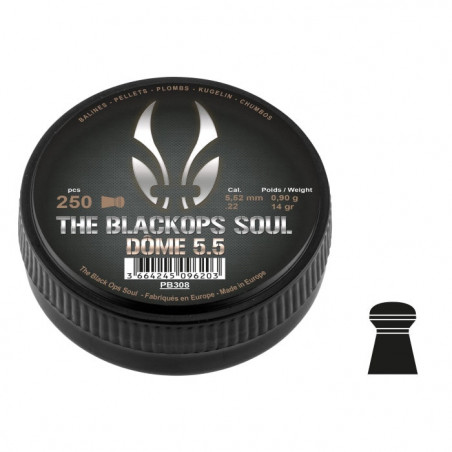 Plombs BO Manufacture The Black Ops Soul Dome - Cal 5.5mm