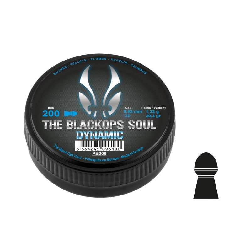 Plombs BO Manufacture The Black Ops Soul Dynamic - Cal. 5.5mm