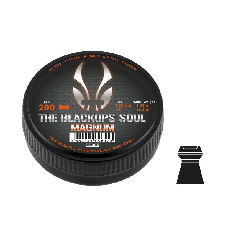 Plombs BO Manufacture The Black Ops Soul Magnum - Cal. 5.5mm