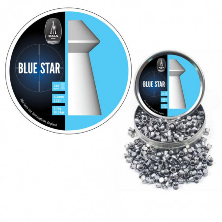 Plombs BSA Blue Star - Cal. 5.5 mm - Par 250