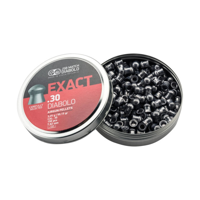 Plombs Exact Tête Ronde 7. 62 mm (Cal. 30)