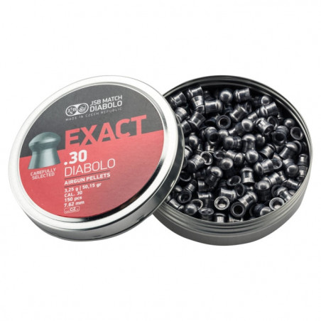 Plombs Exact Tête Ronde 7. 62 mm (Cal. 30)