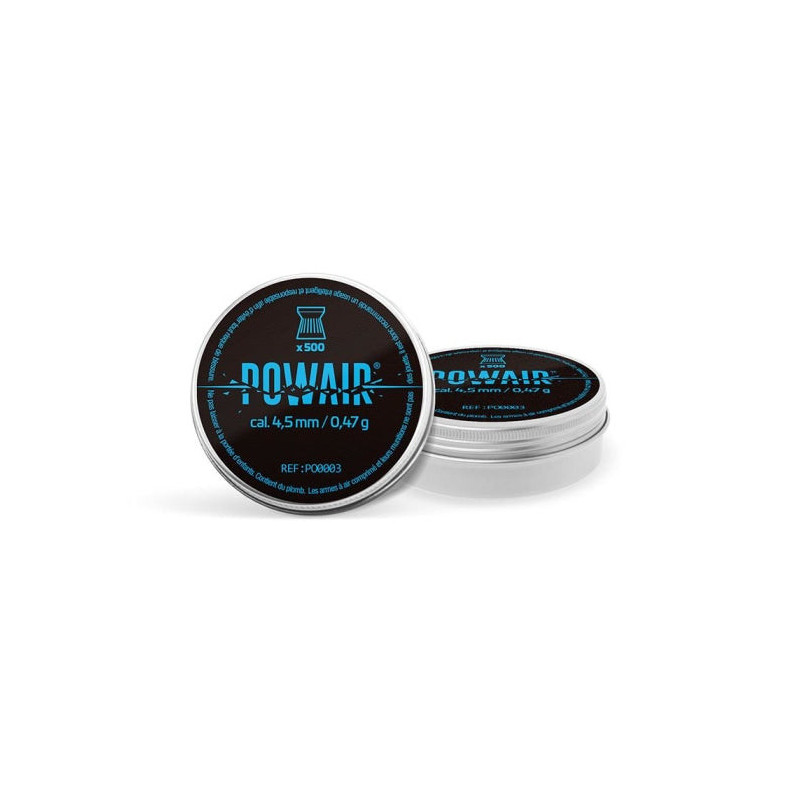 Plombs plats Powair par 500 - Cal. 4.5